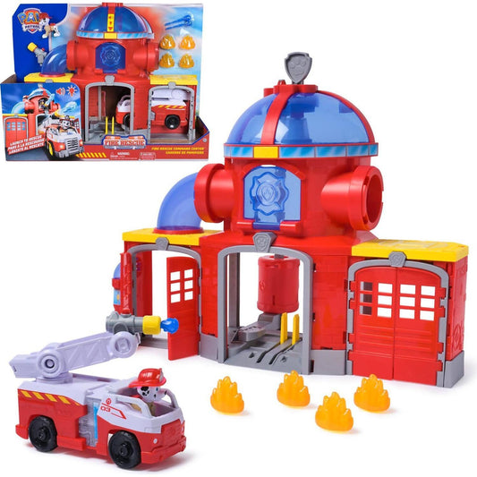 Paw Patrol - Fire Rescue: Fire Rescue Command Center with Marshall Figure Playset - Spin Master