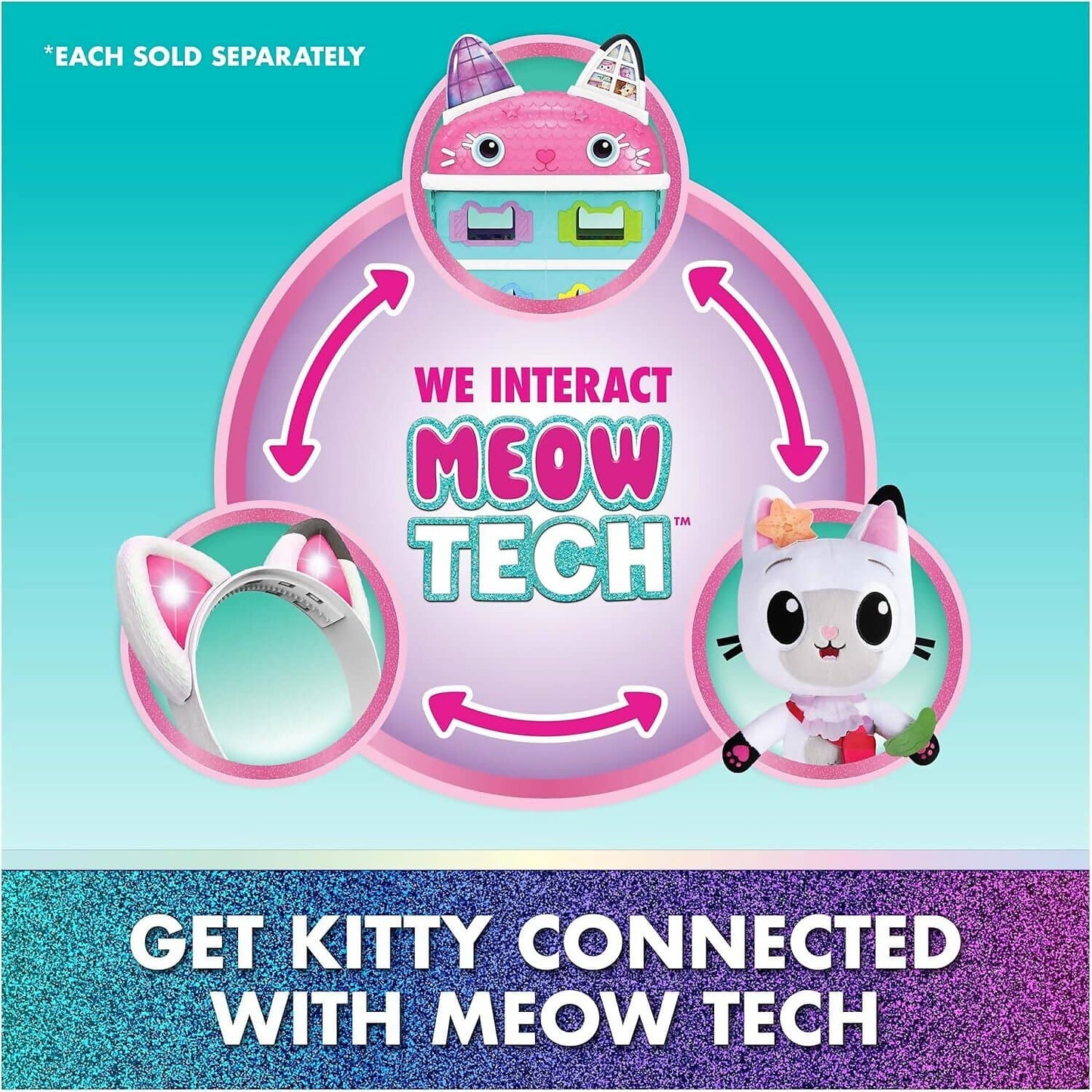 Gabby's Dollhouse - The Movie Meow-mazing Interactive Pandy Paws Plush - Spin Master