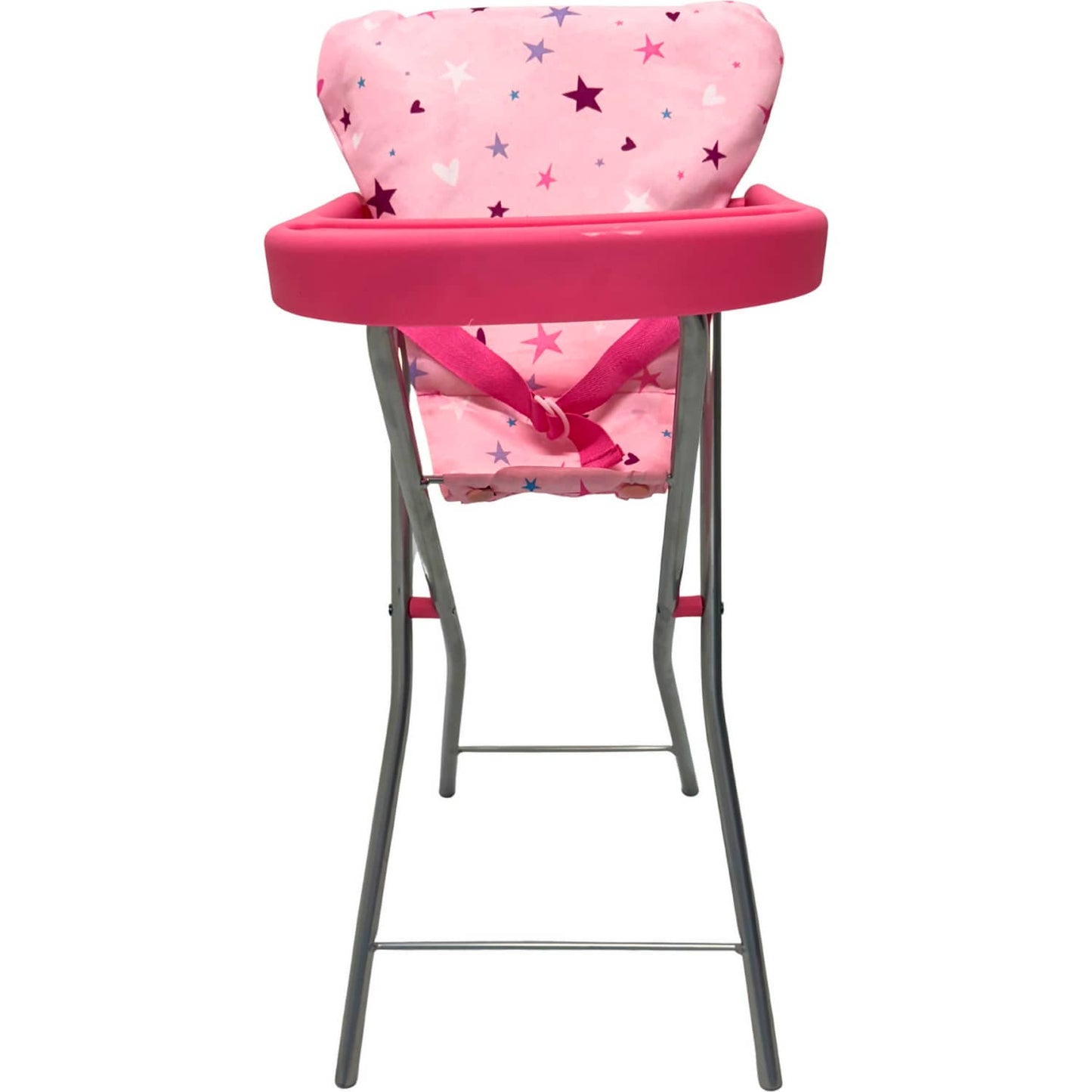 Playworld - Stars & Hearts Doll Highchair - Pink