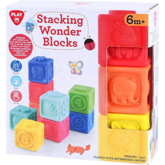 Playgo Toys Ent. Ltd. - Stacking Wonder Blocks 9 Pcs