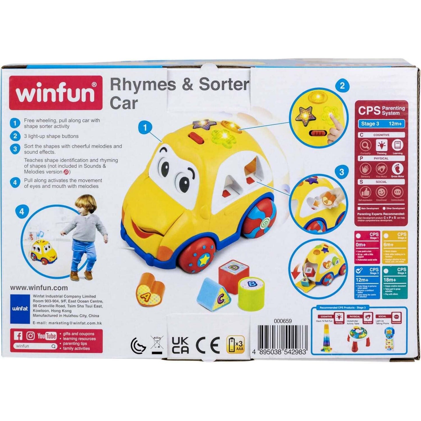 Winfun - Rhymes & Sorter Car