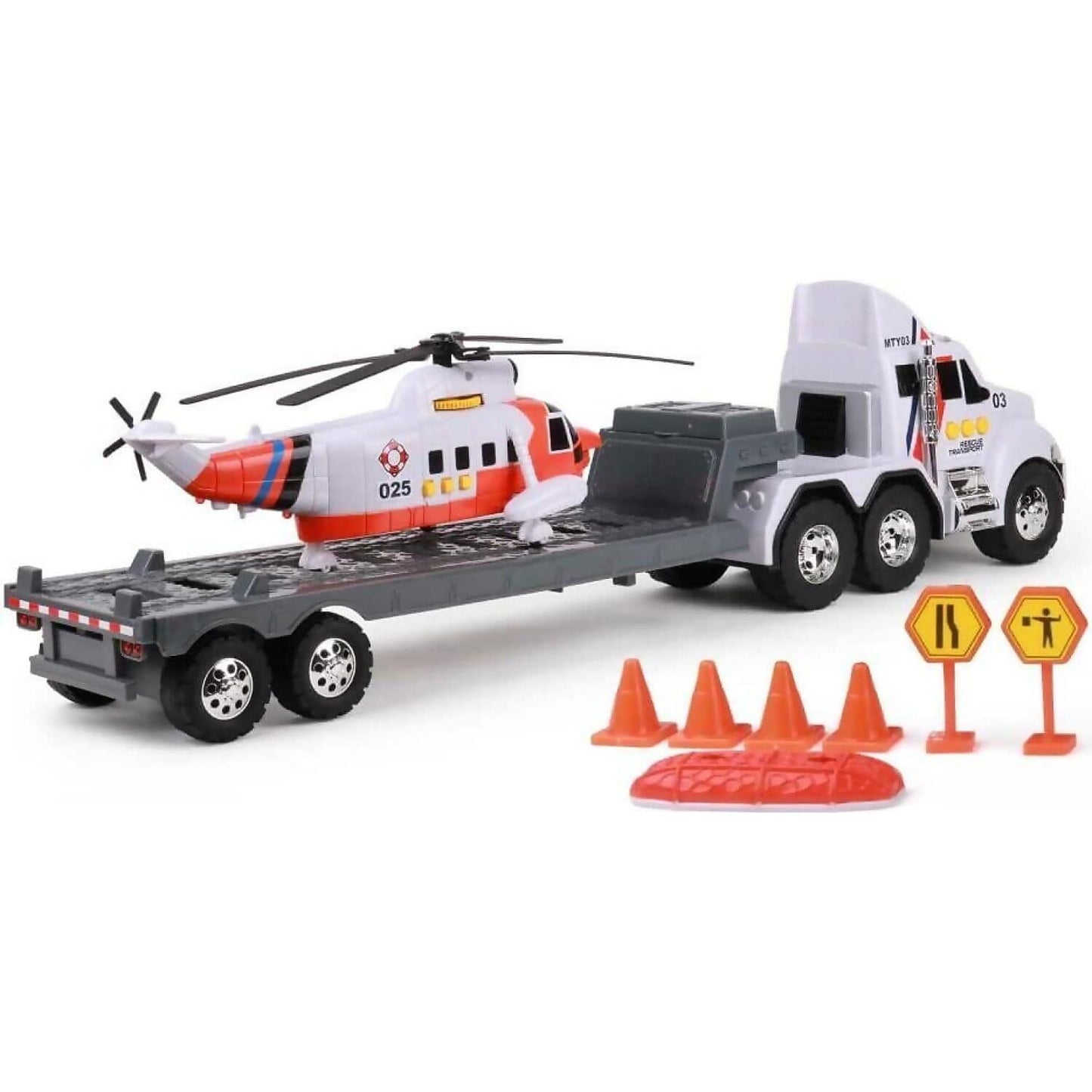 Mighty Fleet - Titans Flatbed with Helicopter