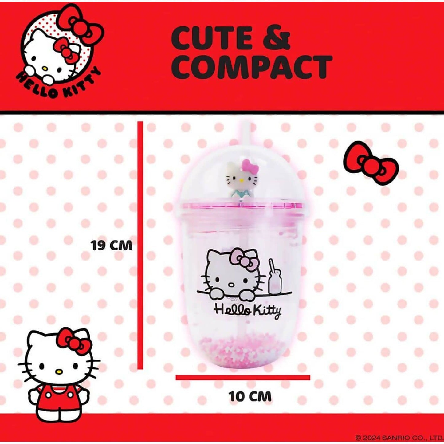 Hello Kitty and Friends - Hello Kitty Boba Cup 350ml - Jasnor