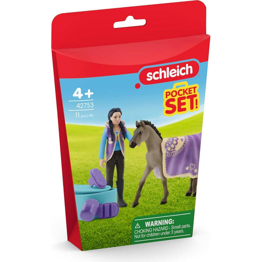 Schleich - Horse Club Criollo Definitivo Beauty Set with Kim POCKET SET!