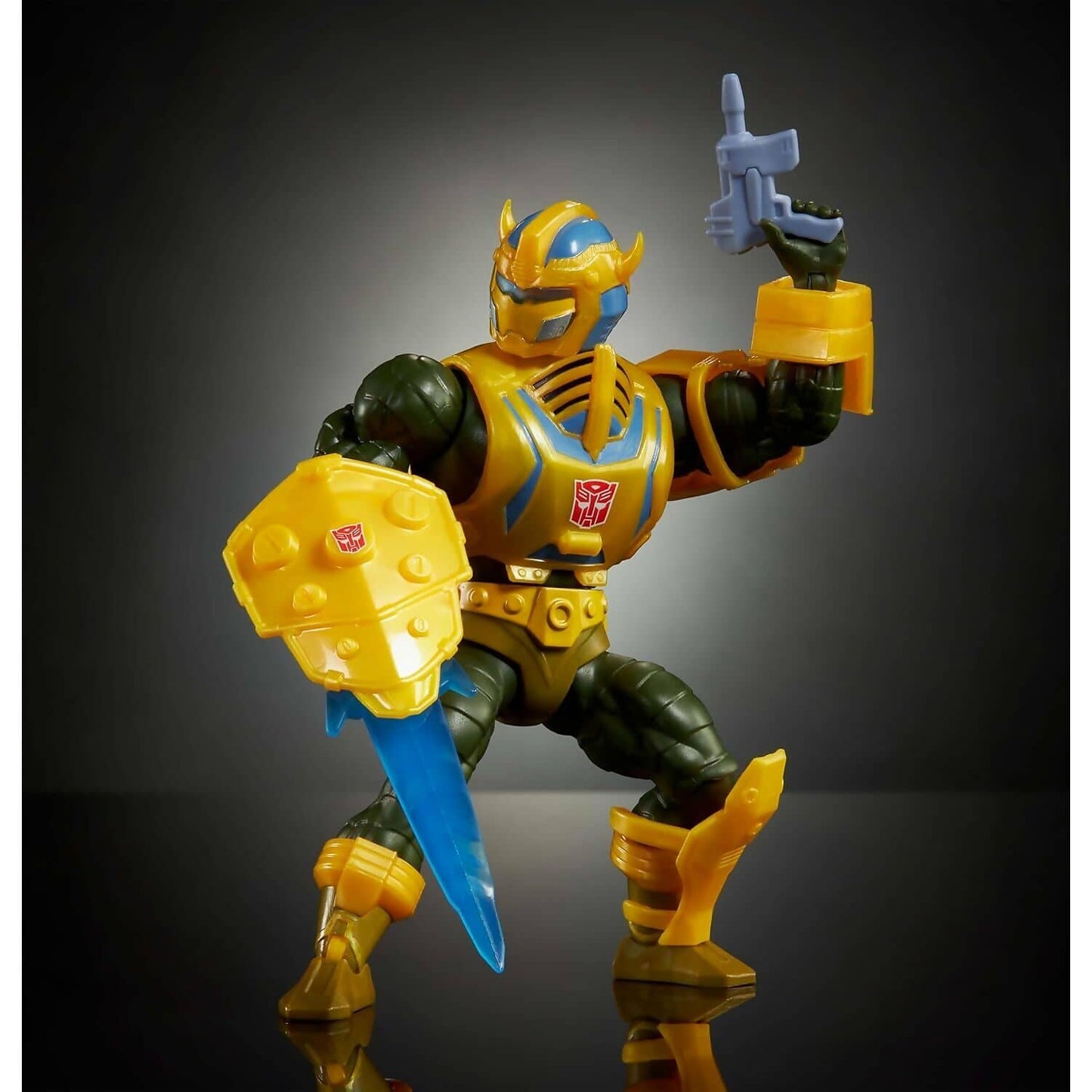 Masters of the Universe - Origins & Transformers Bumblebee Armor Man At Arms Action Figure 5.5-Inch - Mattel