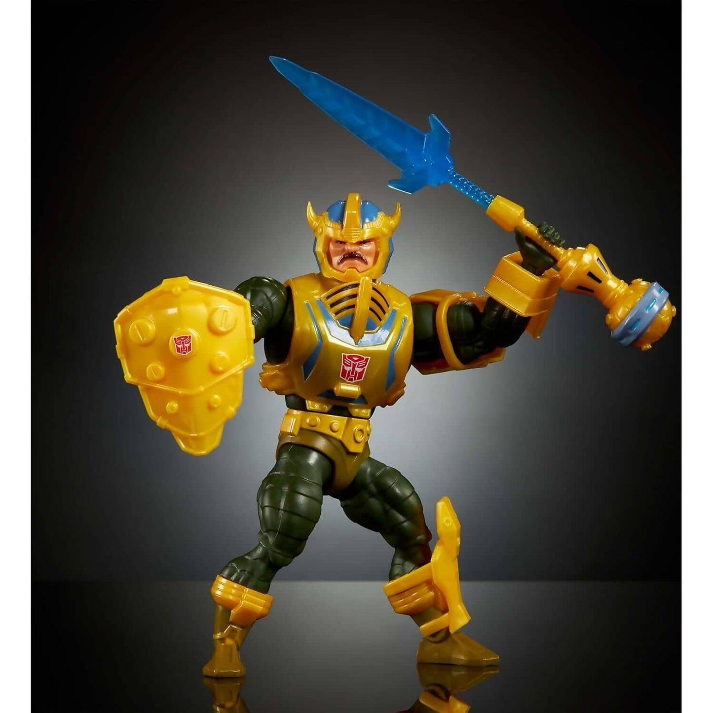 Masters of the Universe - Origins & Transformers Bumblebee Armor Man At Arms Action Figure 5.5-Inch - Mattel