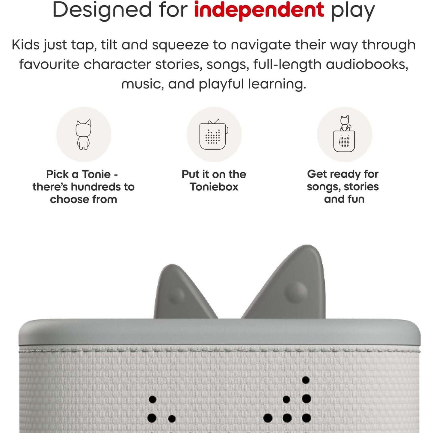 Tonies - Toniebox 2 Creative Tonie Rubie Starter Set - Moon Grey