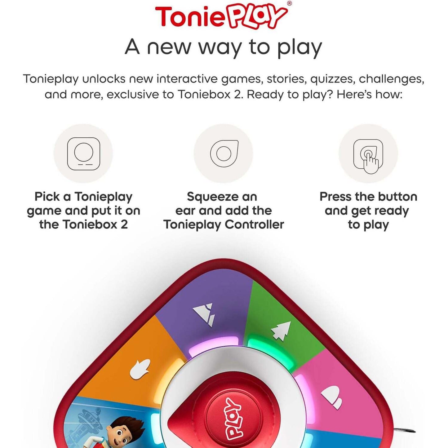 Tonies - Toniebox 2 PAW Patrol Full Play Set - Sunset Red