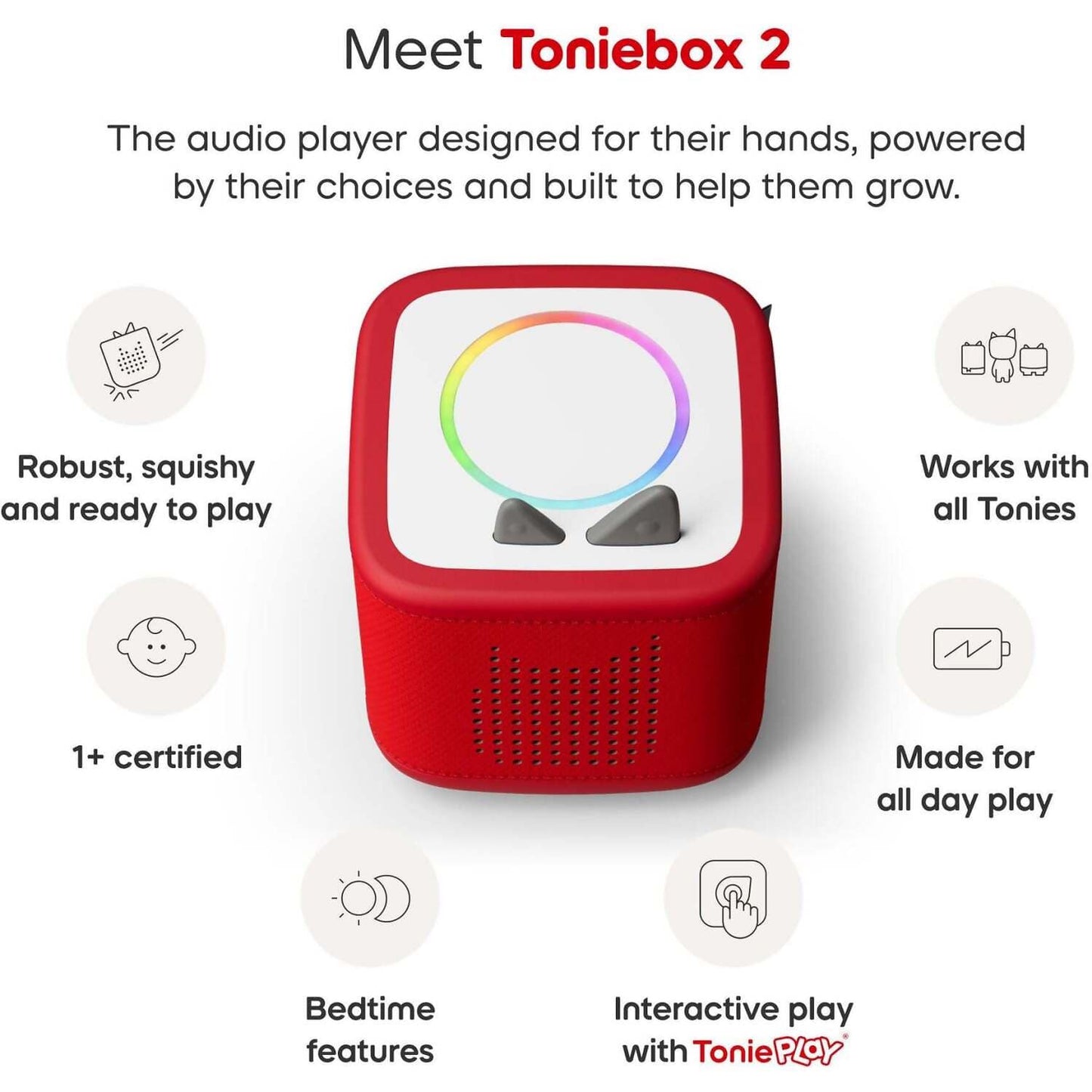 Tonies - Toniebox 2 PAW Patrol Full Play Set - Sunset Red