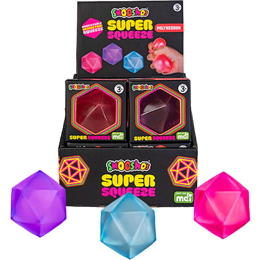 Smoosho's - Super Squeeze Polyhedron (1x Assorted Colour Chosen at Random)
