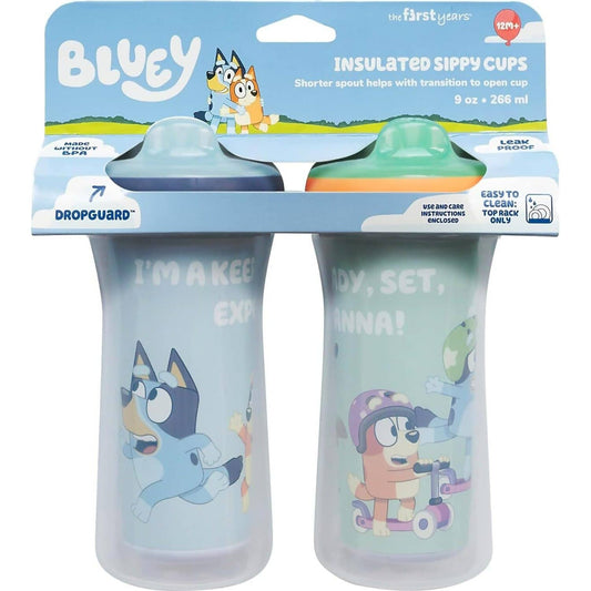 Bluey - Insulated Sippy Cup 2Pk 266ml Bluey