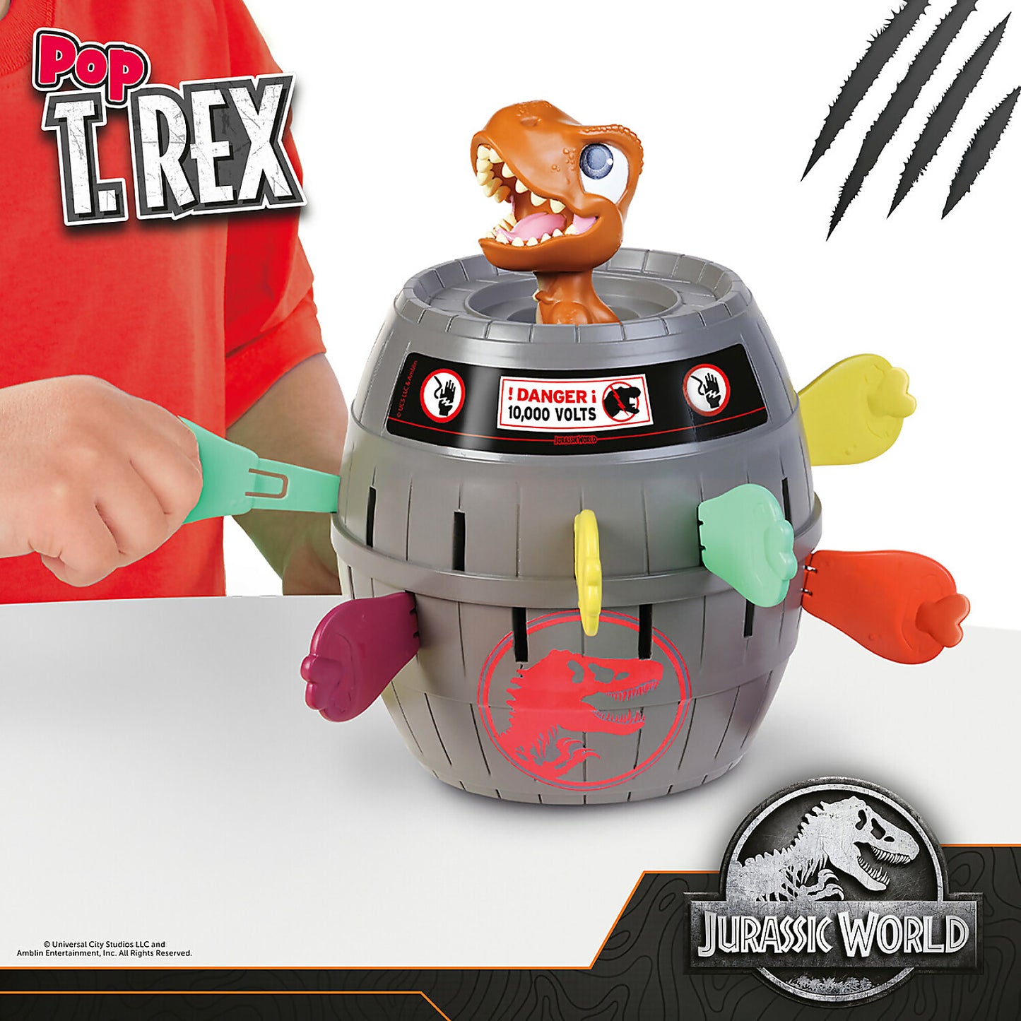 TOMY -  - Games - Jurassic World Pop Up T.rex Game