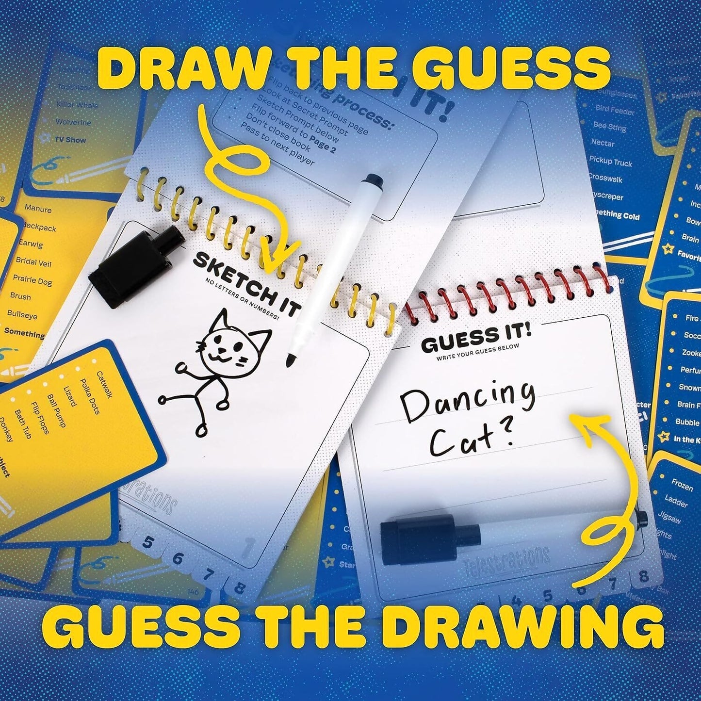 The OP Games - The Original Telestrations 2nd Edition 8 Player Board Game