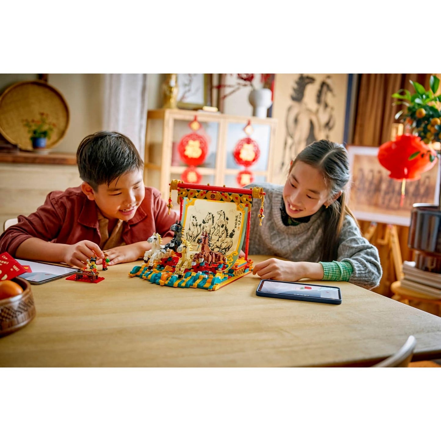 LEGO 80119 Galloping Horses Canvas - The Spring Festival