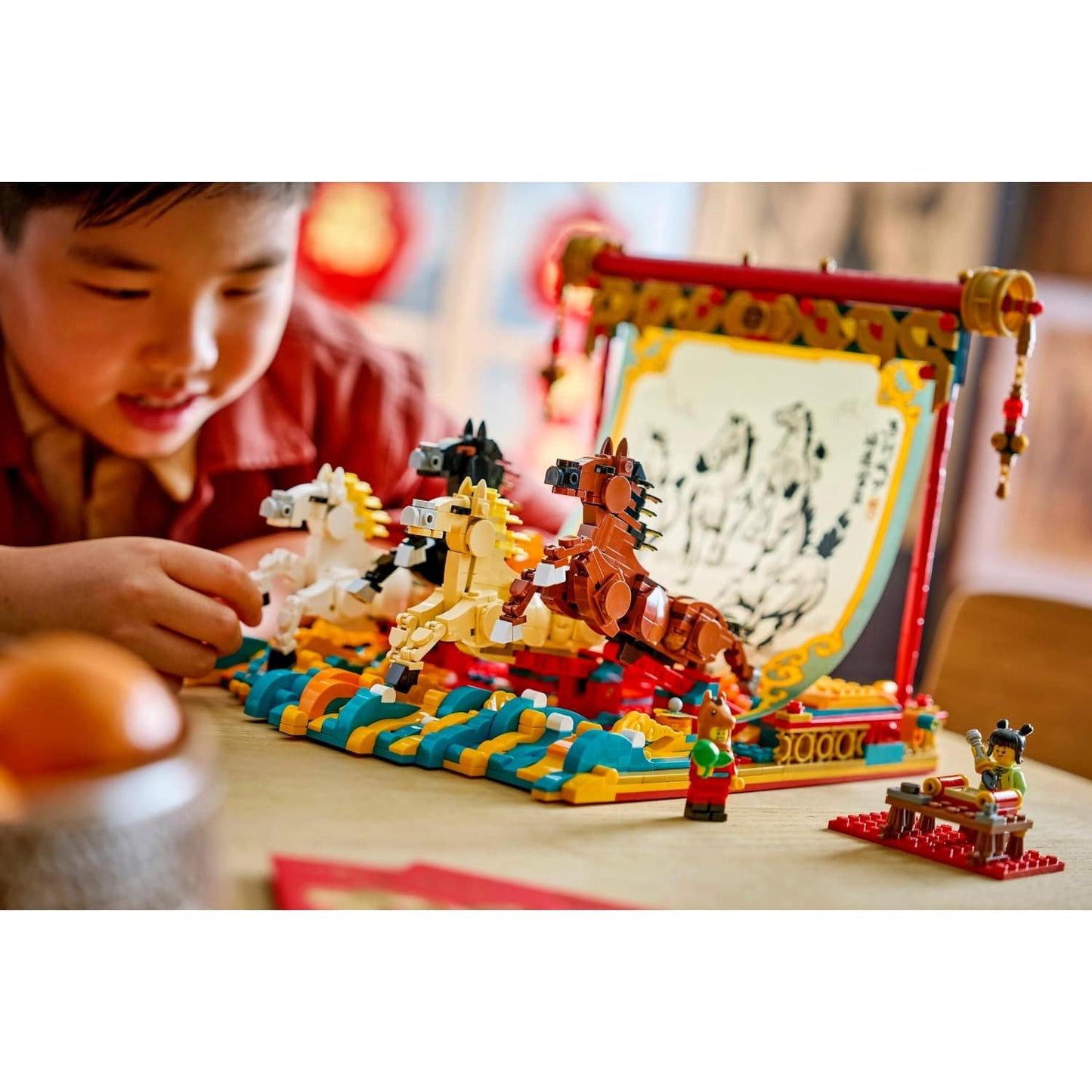 LEGO 80119 Galloping Horses Canvas - The Spring Festival