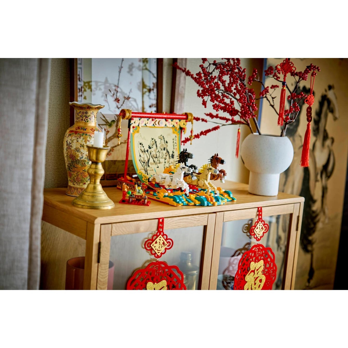 LEGO 80119 Galloping Horses Canvas - The Spring Festival