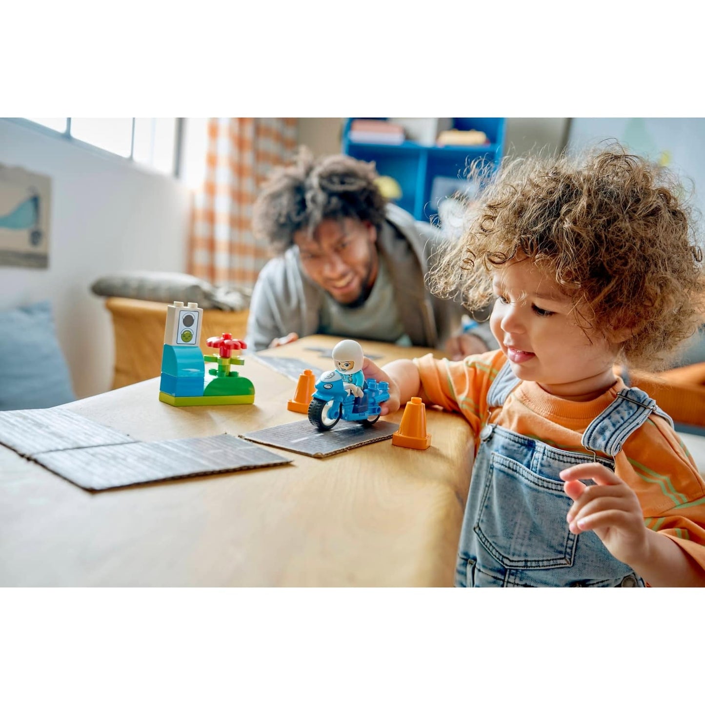 LEGO 10471 Blue Police Motorcycle - Duplo