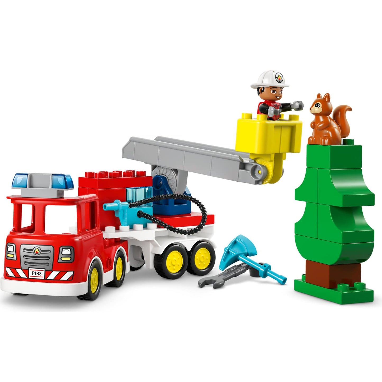 LEGO 10473 Fire Truck with Hose and Firefighter - Duplo