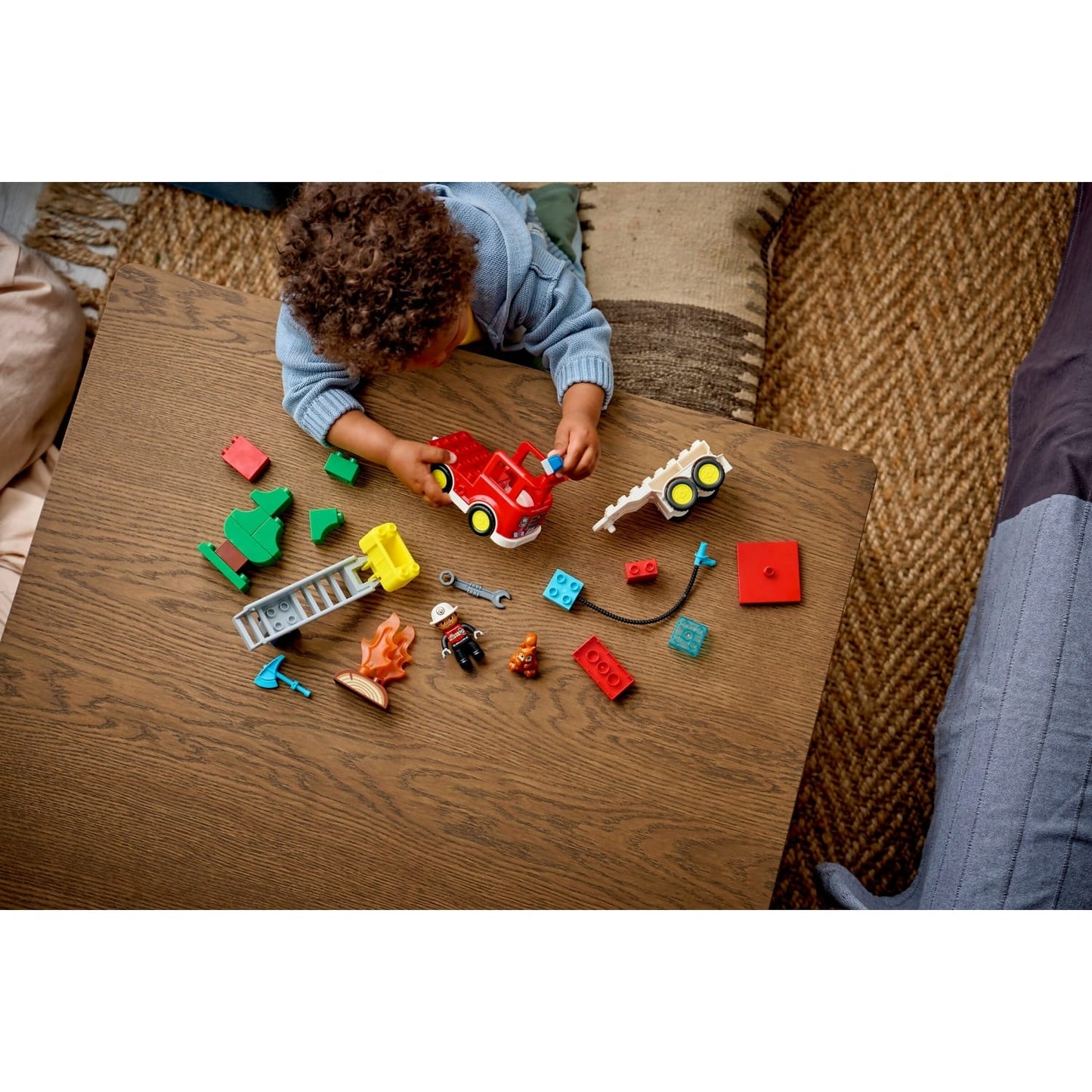 LEGO 10473 Fire Truck with Hose and Firefighter - Duplo
