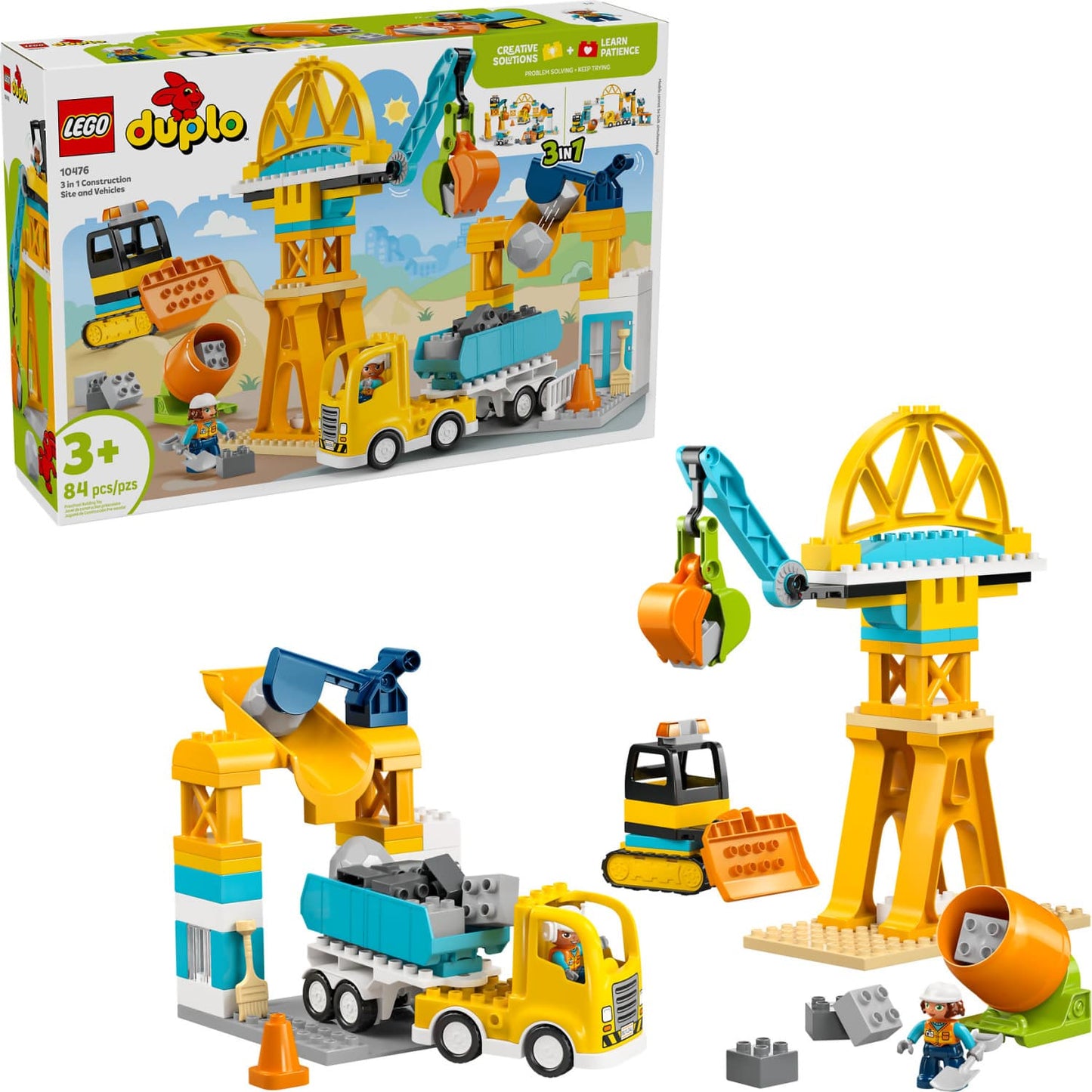 LEGO 10476 3 in 1 Construction Site and Vehicles - Duplo