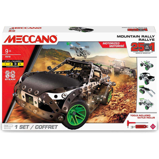 Meccano - 25-in-1 Mountain Rally 25-in-1 Mountain Rally Motorized Vehicle Building Set