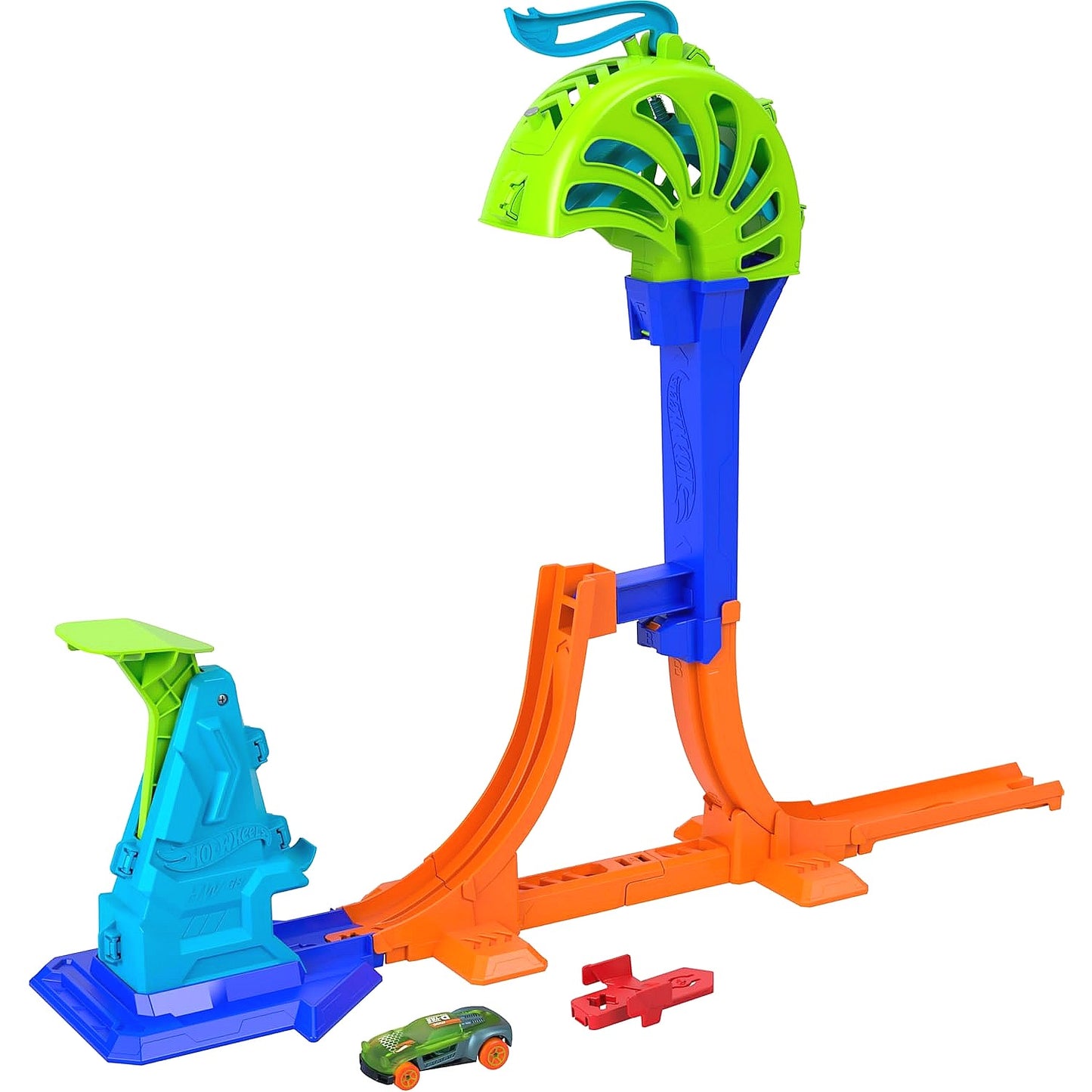 Hot Wheels - Stunt Tracks Power Launch Champion Track Set 1:64 Car - Mattel