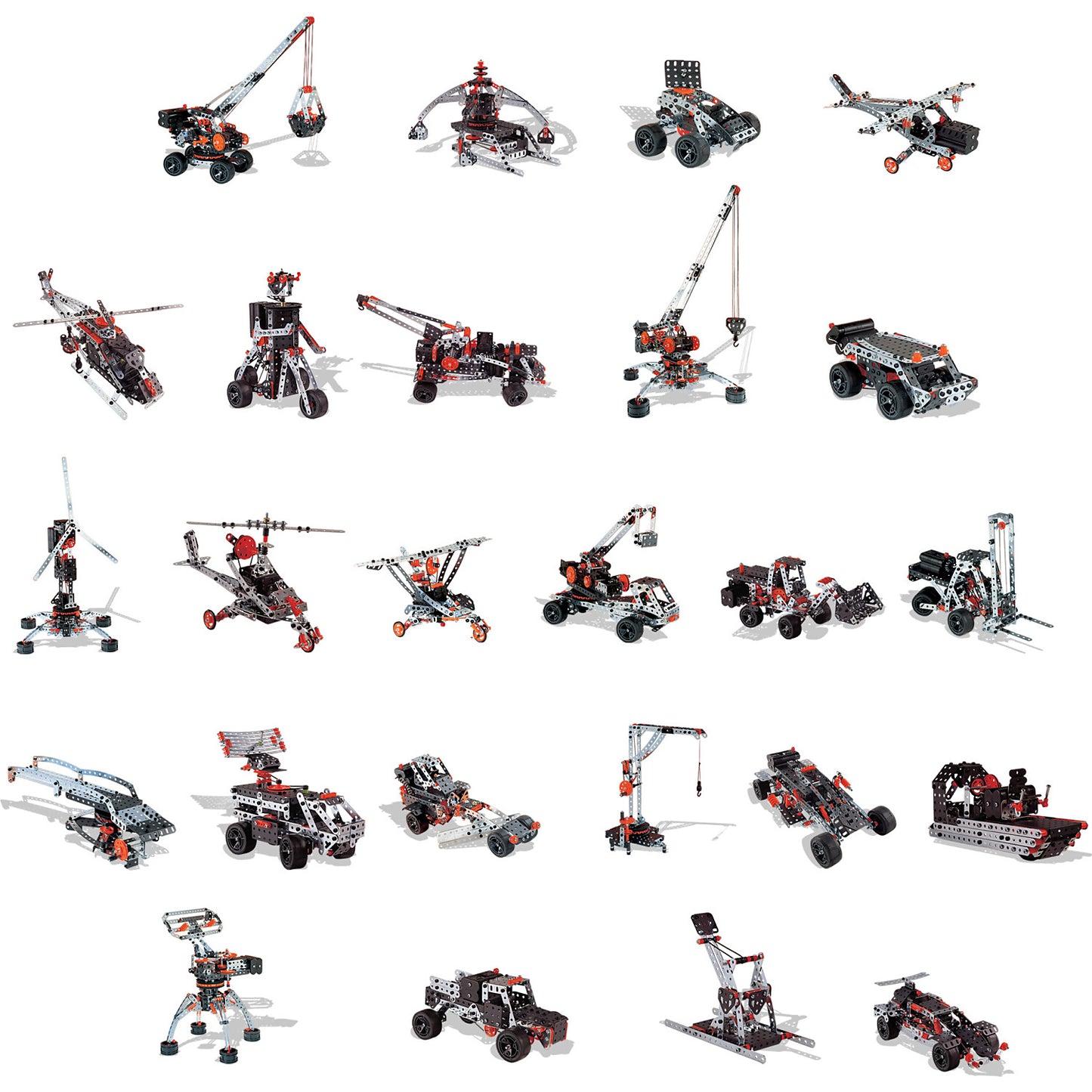 Meccano - 25-in-1 Super Construction Set Motorized Vehicle Building Set