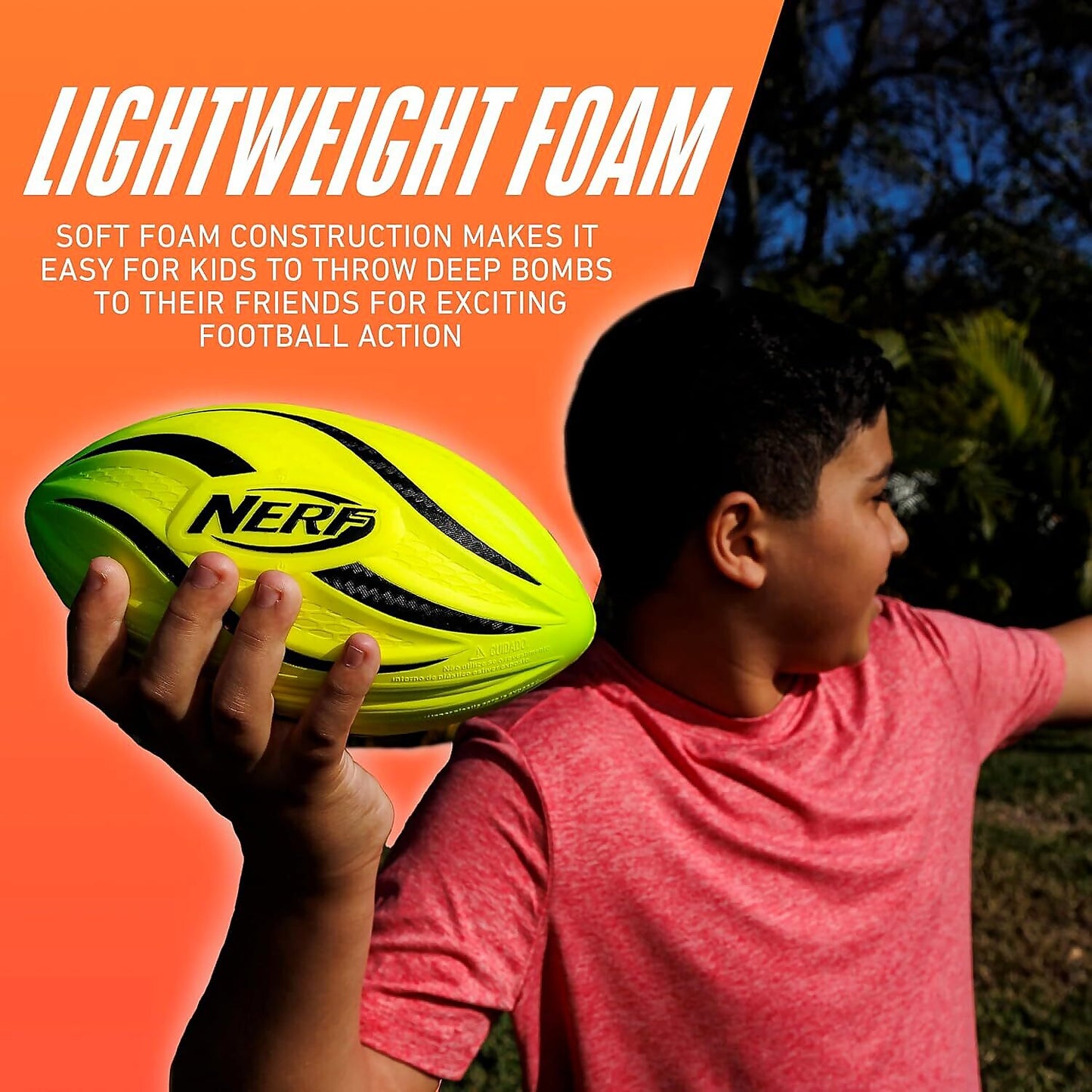 Nerf - Lightstrike Mini Foam Football 8.5-Inch - LED - Hasbro