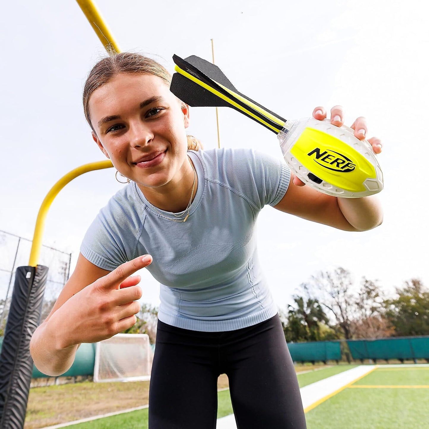 Nerf - Vortex Lightstrike Howler Foam Football Color Changing LED - Hasbro