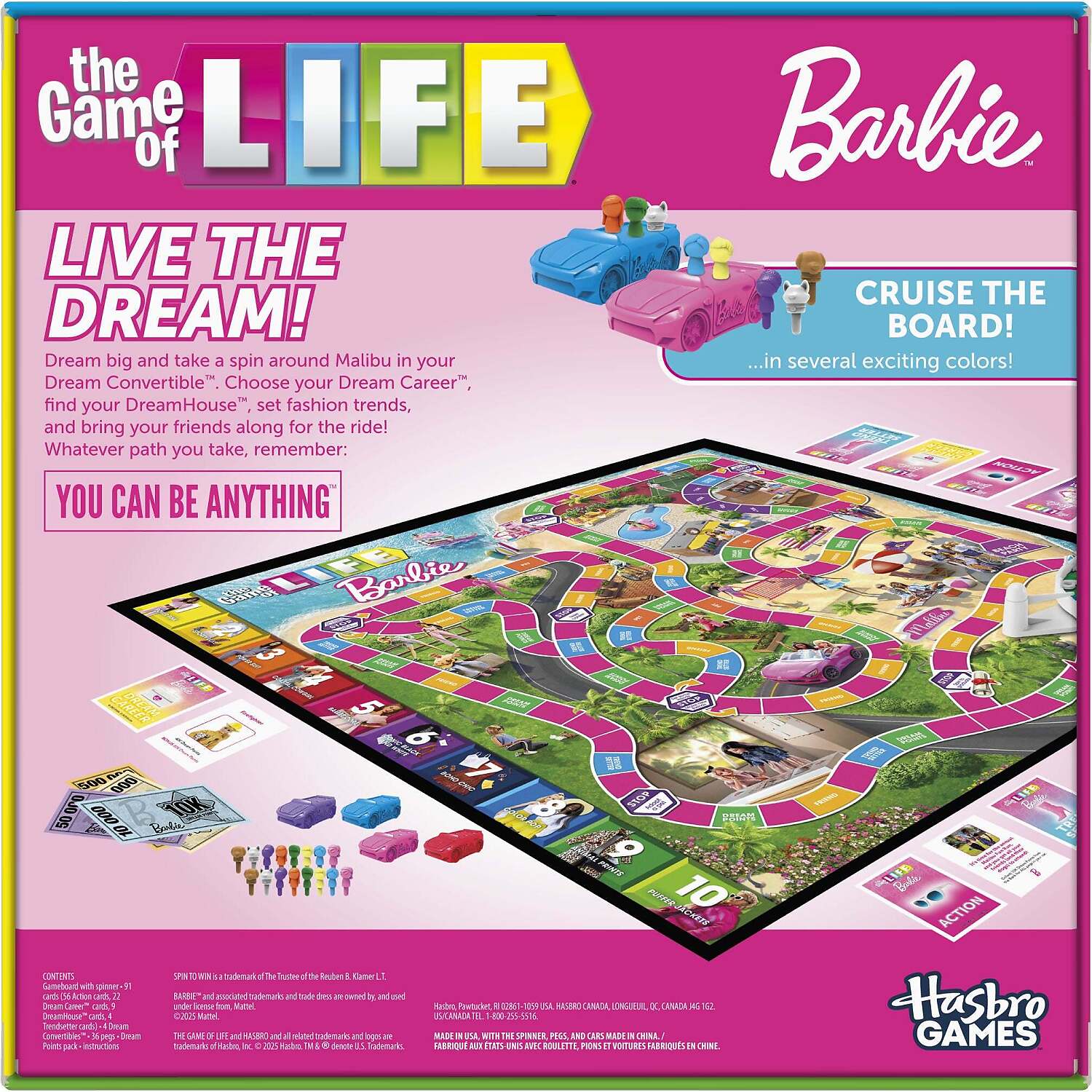 Hasbro Games - The Game of LIFE - Barbie