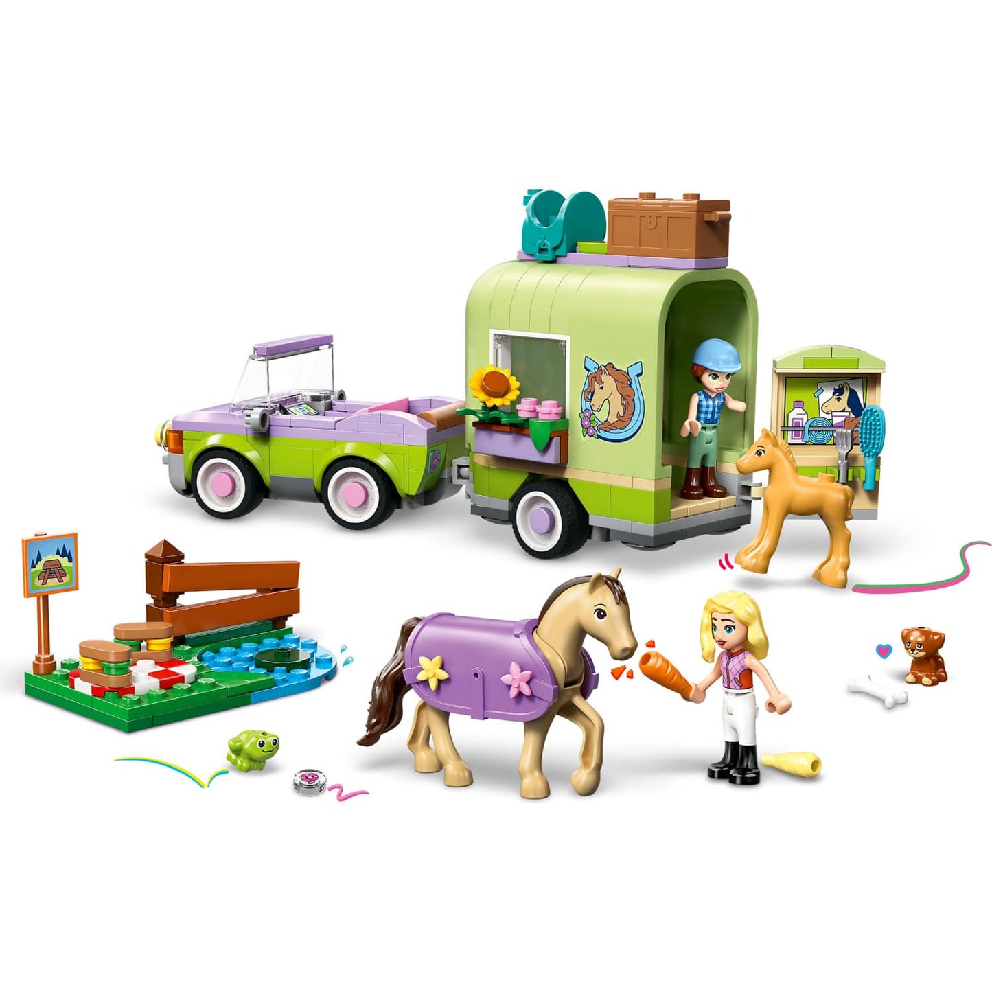 LEGO 42695 Horse & Baby Foal Trailer - Friends