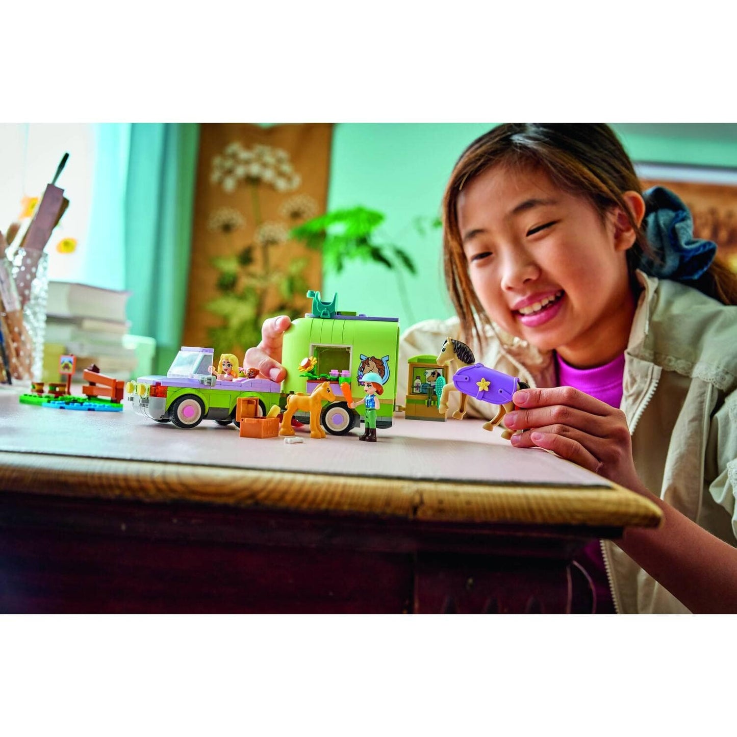 LEGO 42695 Horse & Baby Foal Trailer - Friends