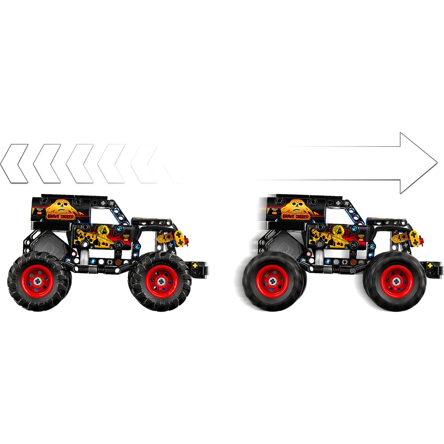 LEGO 42219 Monster Jam™ Grave Digger™ Fire and Ice - Technic