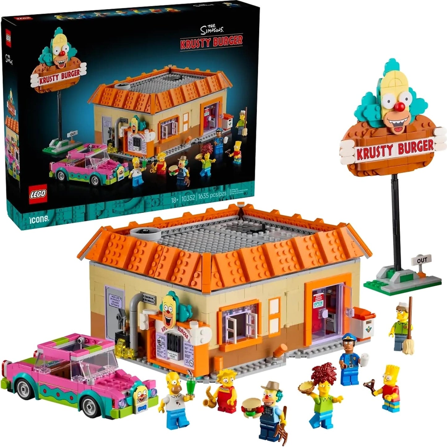 LEGO 10352 The Simpsons™: Krusty Burger - Icons