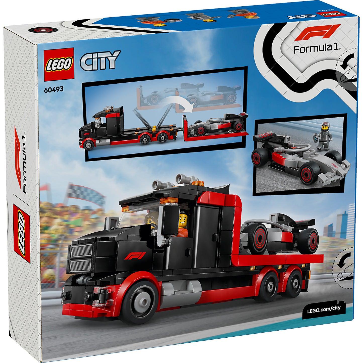 LEGO 60493 F1® Display Truck with Audi F1® Race Car - City