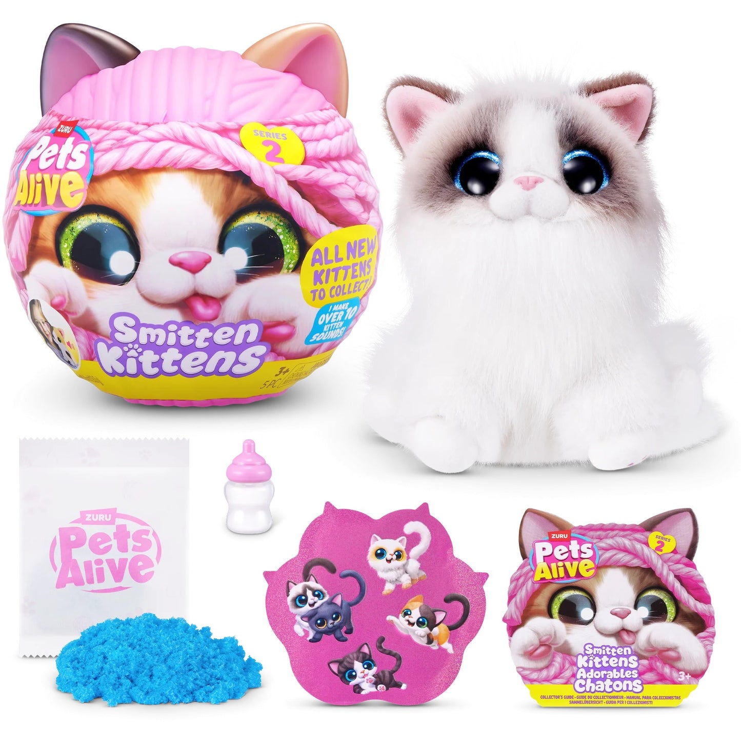 Zuru - Pets Alive Smitten Kittens Series 2 Interactive Plush Kitten Blind Box