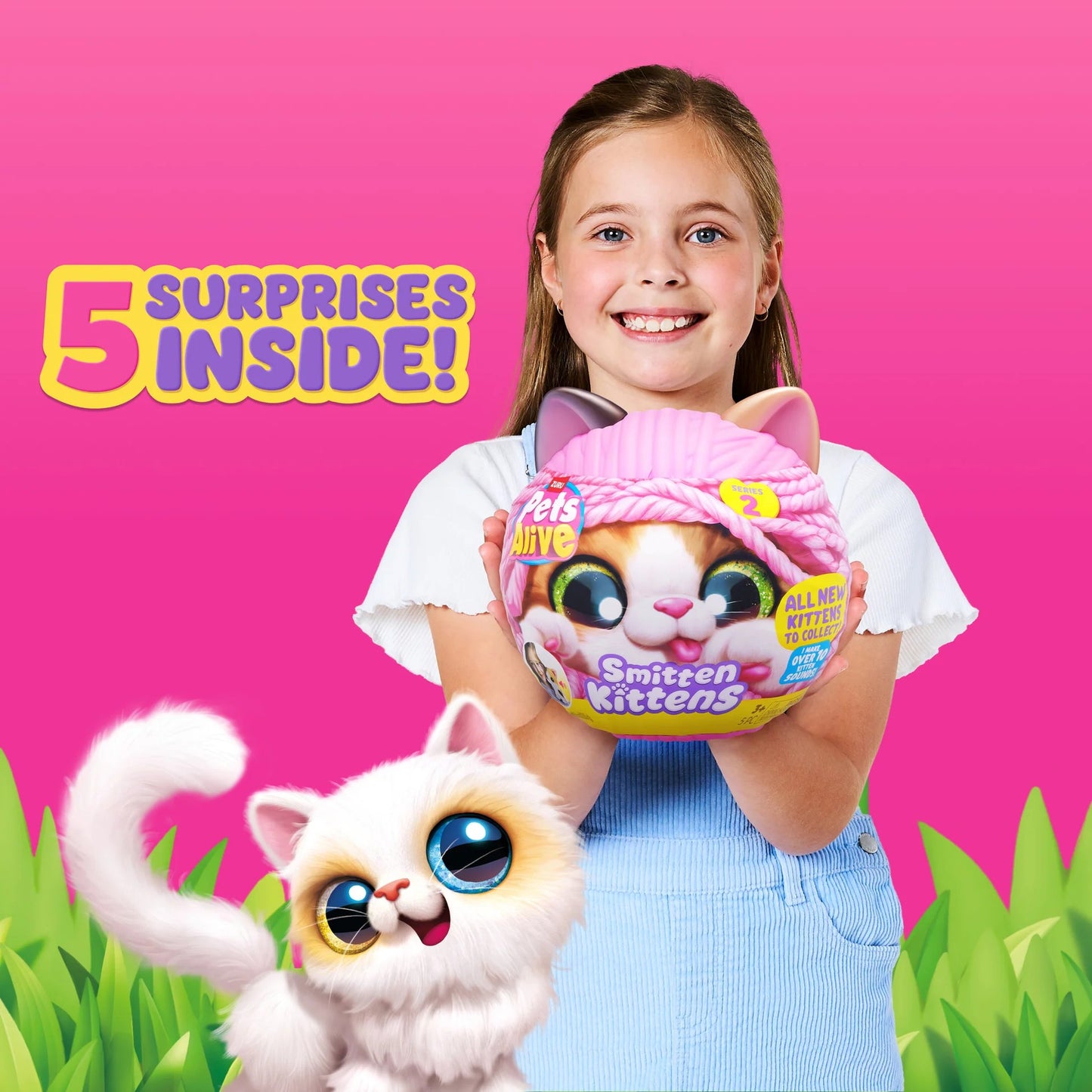 Zuru - Pets Alive Smitten Kittens Series 2 Interactive Plush Kitten Blind Box