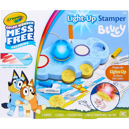 Crayola - Bluey Color Wonder Mess Free Light-Up Stamper