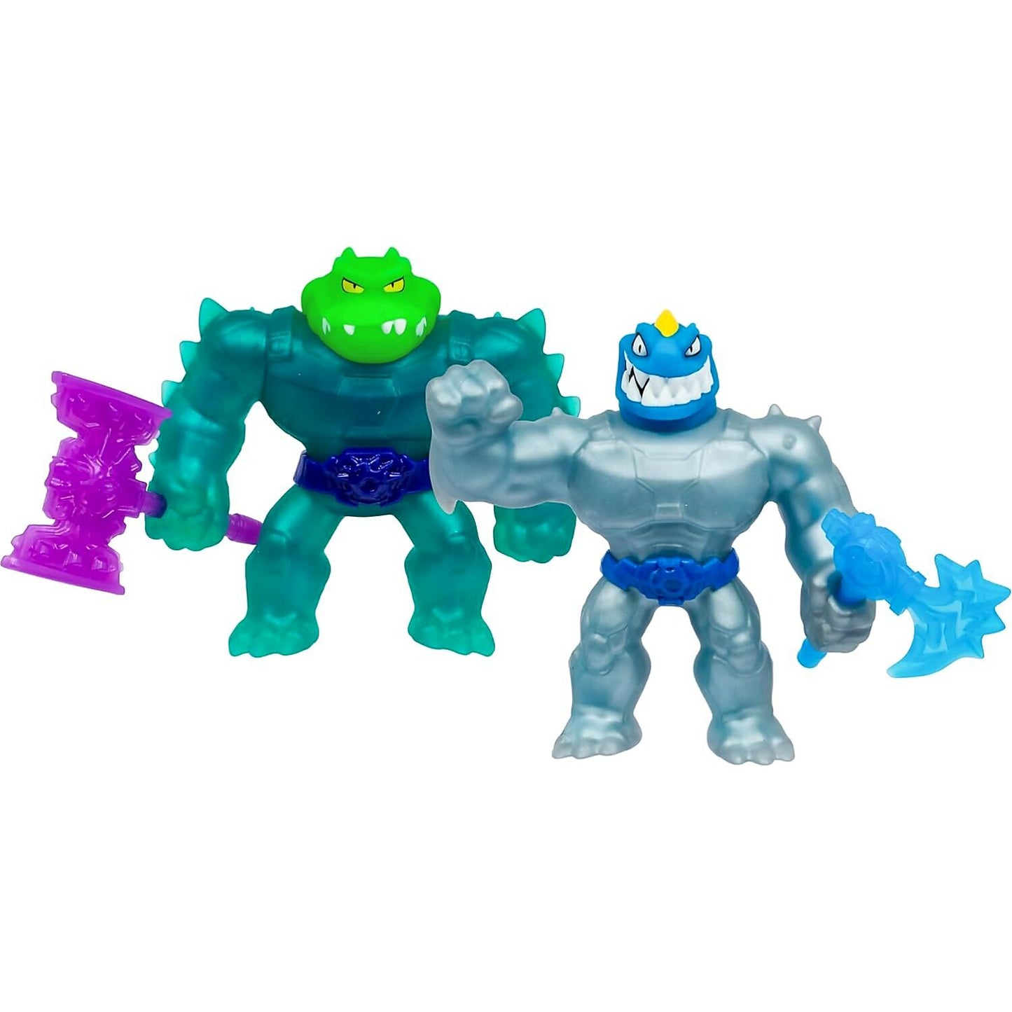 Heroes of Goo Jit Zu - Meteor Madness Vs Pack Crunchy Tyro Vs Stretchy Battle Rock Jaw