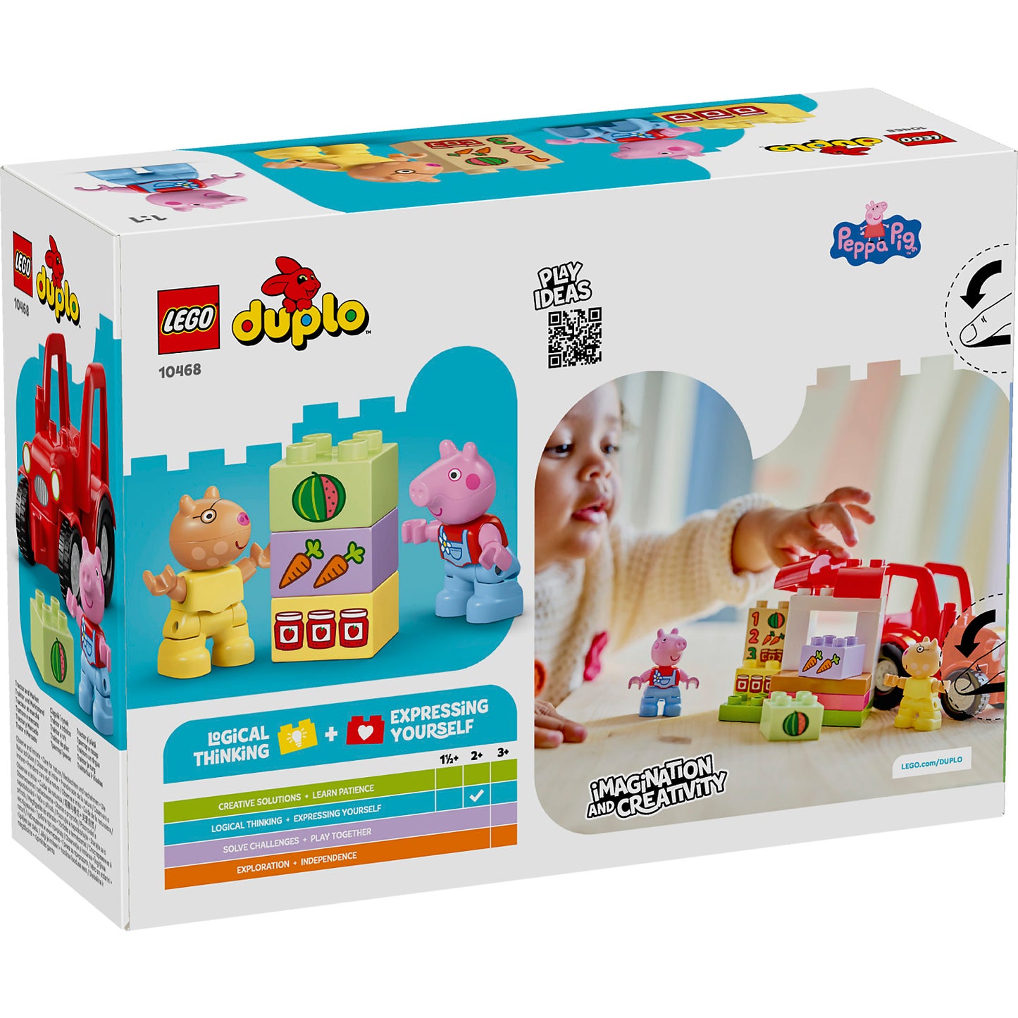 LEGO 10468 Peppa Pig Tractor and Market - Duplo