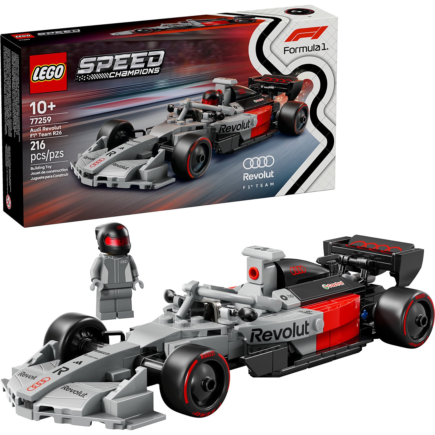 LEGO 77259 Audi Revolut F1 Team R26 Race Car - Speed Champions