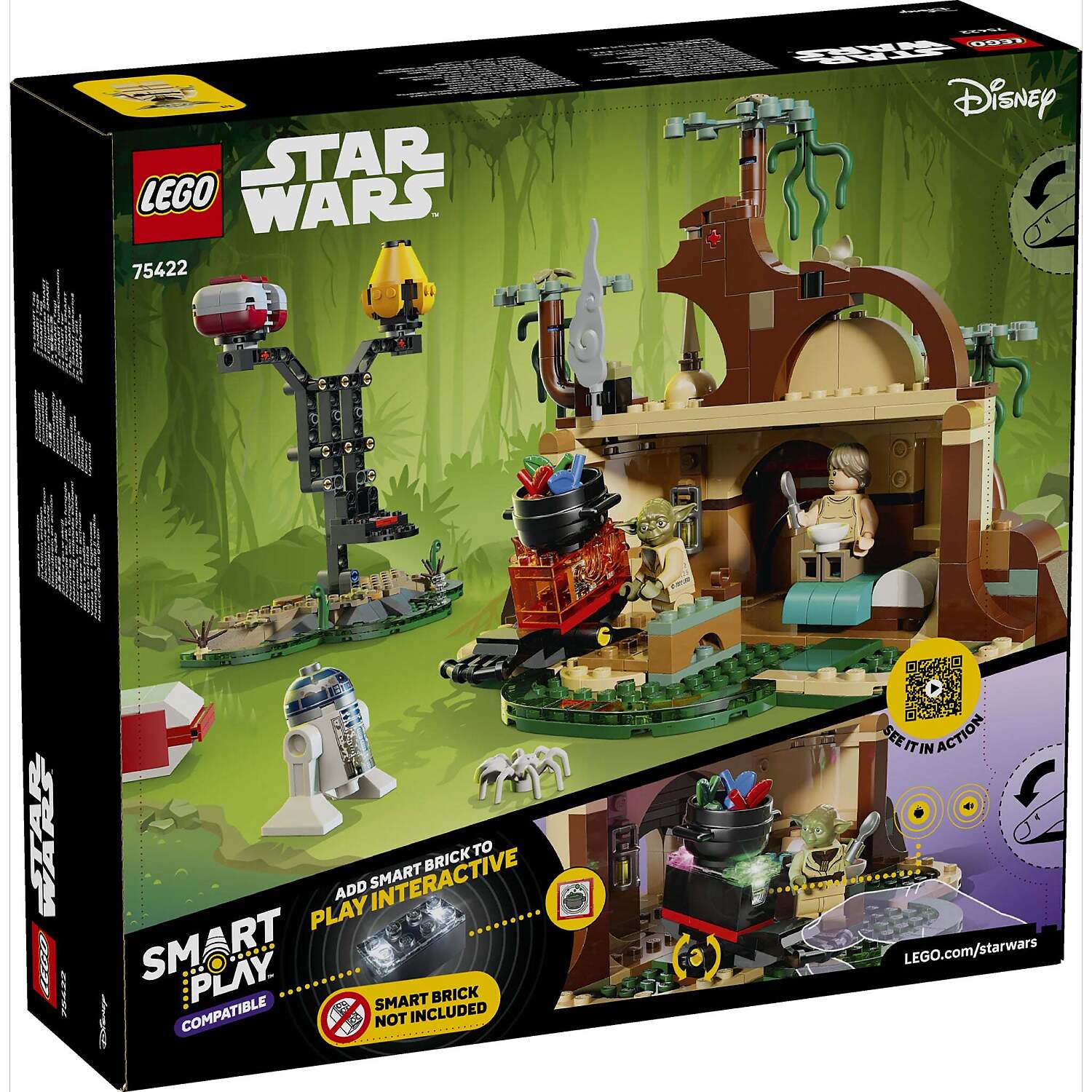 LEGO 75422 SMART Play Compatible: Yoda's Hut and Jedi Training - Star Wars