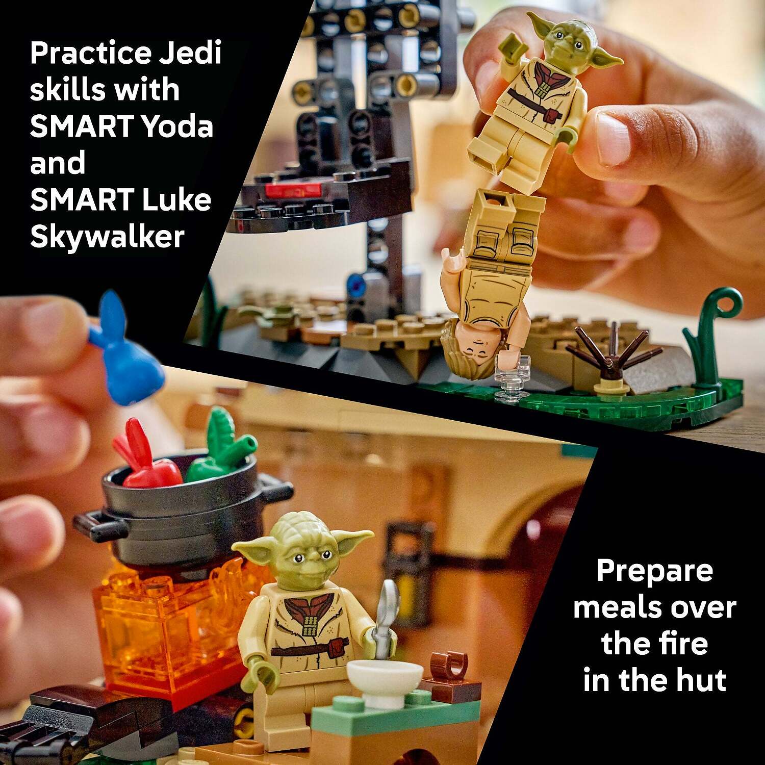 LEGO 75422 SMART Play Compatible: Yoda's Hut and Jedi Training - Star Wars
