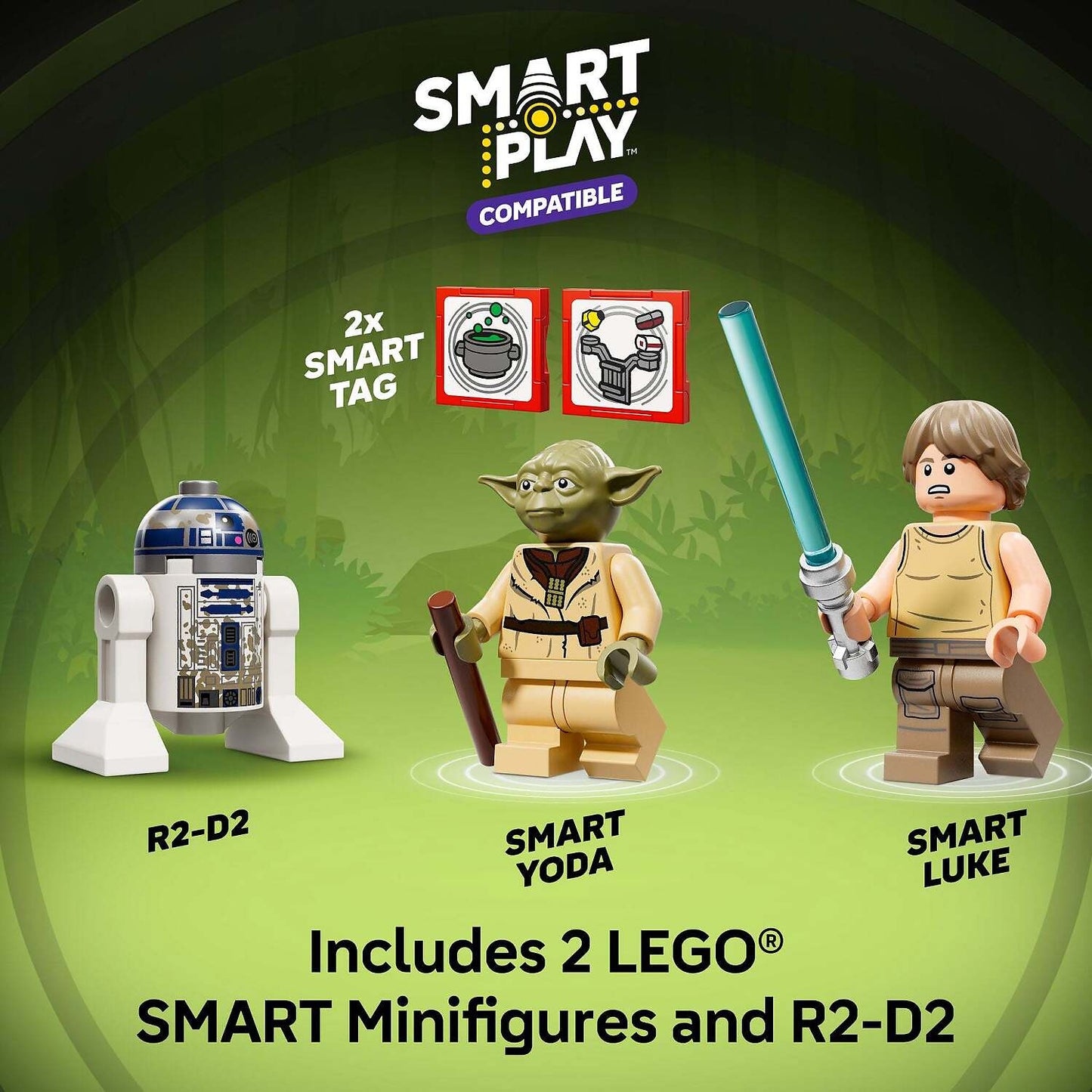 LEGO 75422 SMART Play™ Compatible: Yoda's Hut and Jedi Training - Star Wars