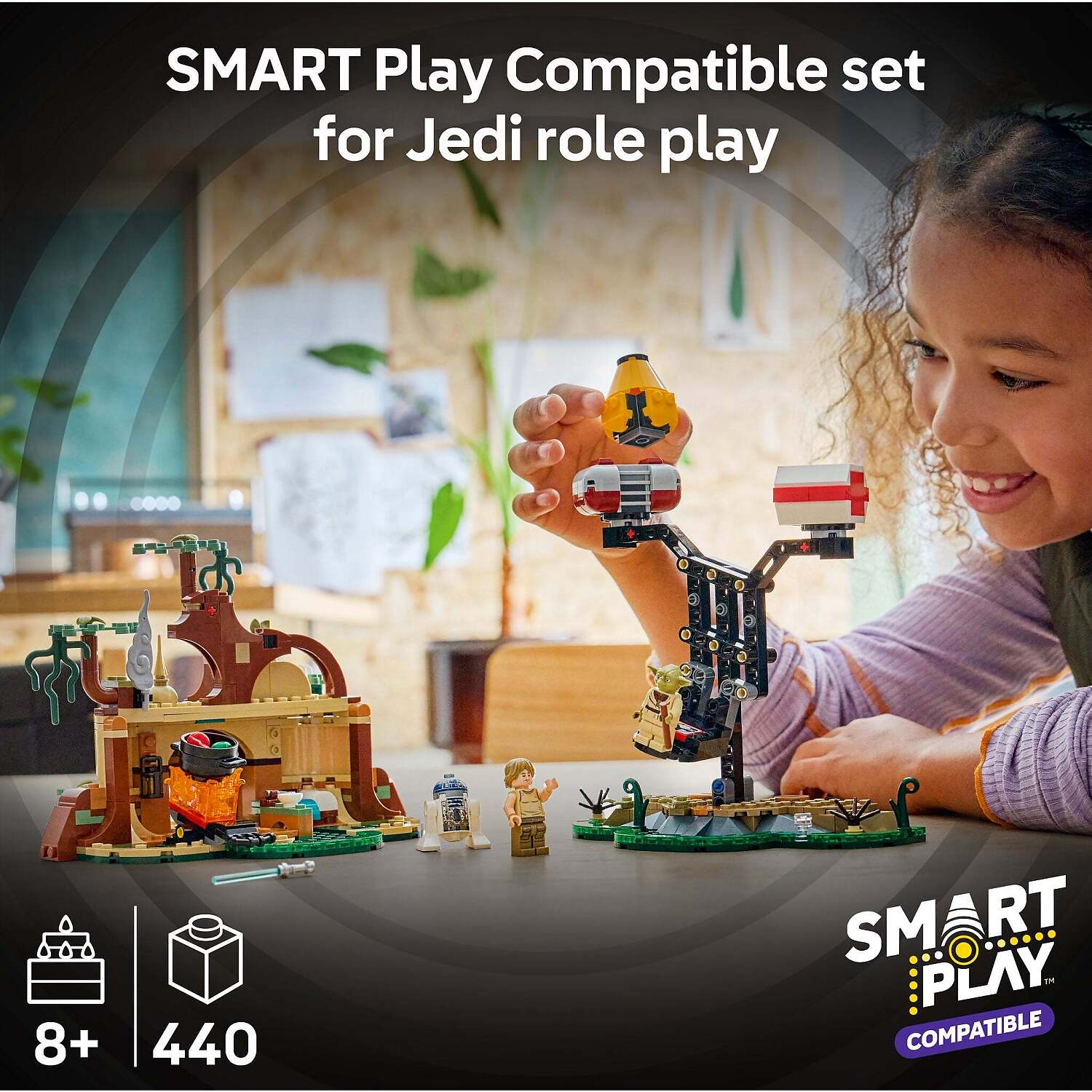 LEGO 75422 SMART Play Compatible: Yoda's Hut and Jedi Training - Star Wars