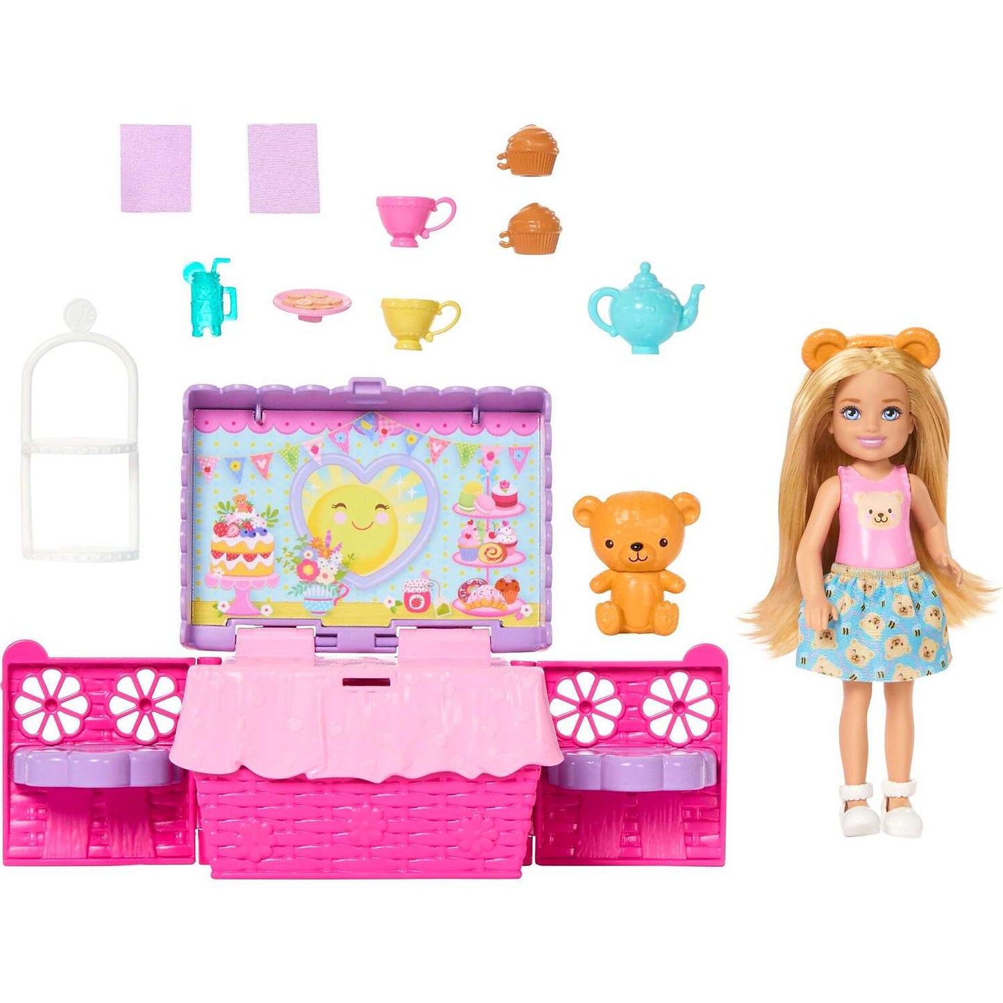 Barbie - Family & Friends Chelsea Tea Party Picnic Doll Playset - Mattel