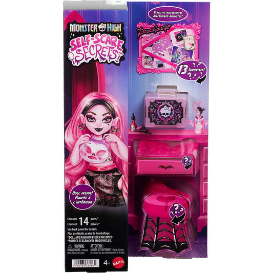 Monster High - Self-Scare Secrets Draculaura Fashion Doll with 13 Surprises - Mattel