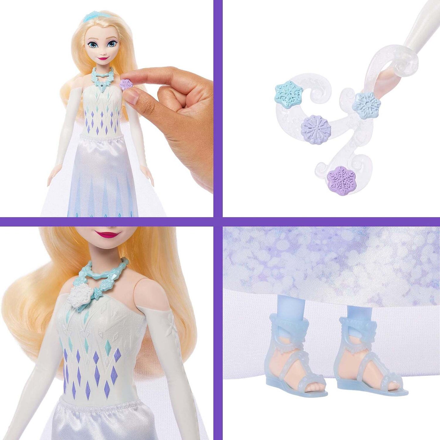Disney -  Frozen - Jewel Reveal Elsa Fashion Doll with 8 Surprises - Mattel
