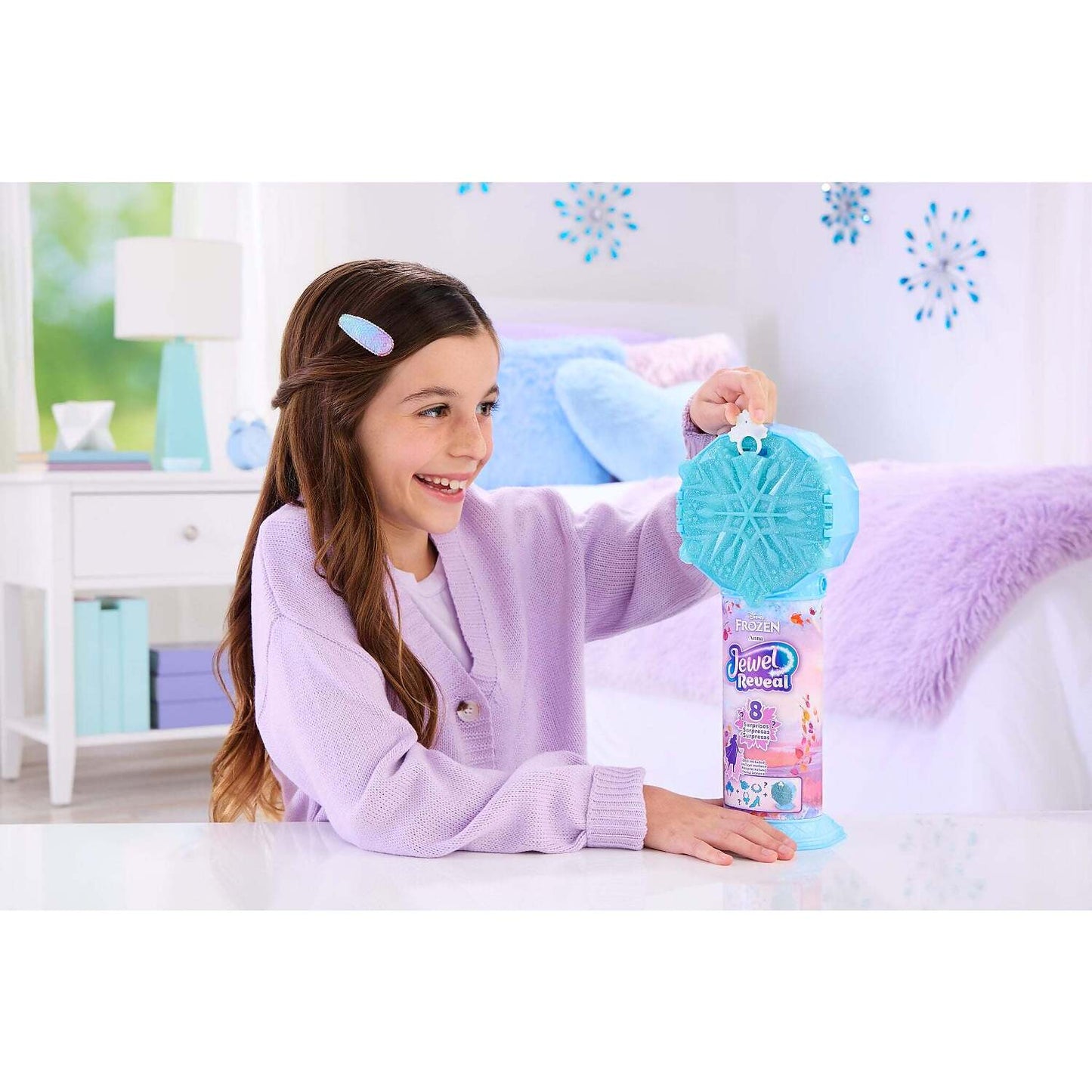 Disney -  Frozen - Jewel Reveal Elsa Fashion Doll with 8 Surprises - Mattel