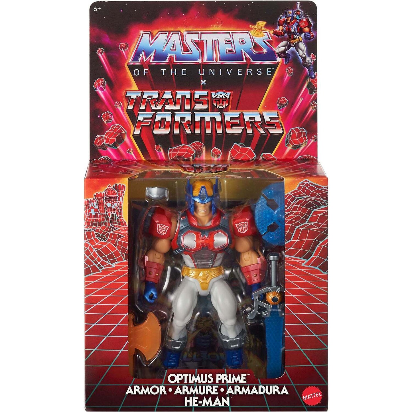 Masters of the Universe - Transformers Optimus Prime Armor He-Man Action Figure MOTU - Mattel
